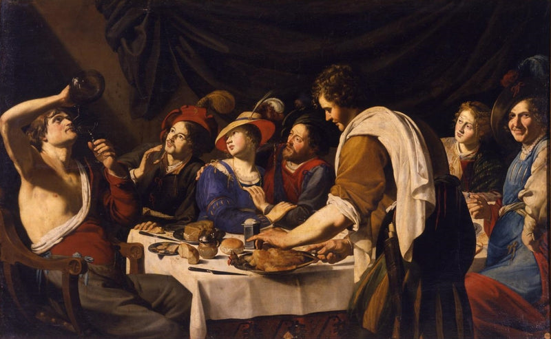 Scène de banquet - Bartolomeo Manfredi