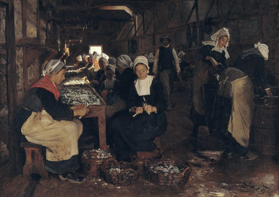 Et les sardineri à Concarneau - Peder Severin Krøyer - Alpha Reproduction