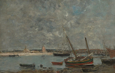 Reproduction du tableau « Camaret : Le Port - Eugène Boudin » par Alpha Reproduction en peinture à l’huile