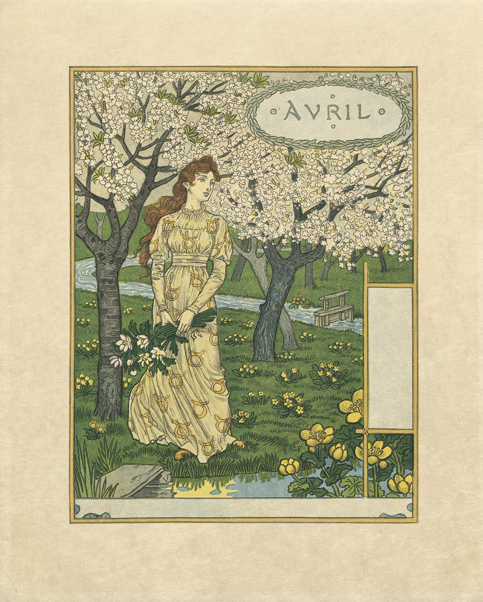 Les Mois : Avril - Eugène Grasset