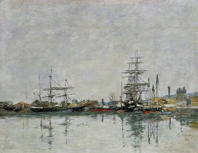 Reproduction du tableau « Le quai du Havre - Eugène Boudin » par Alpha Reproduction en peinture à l’huile