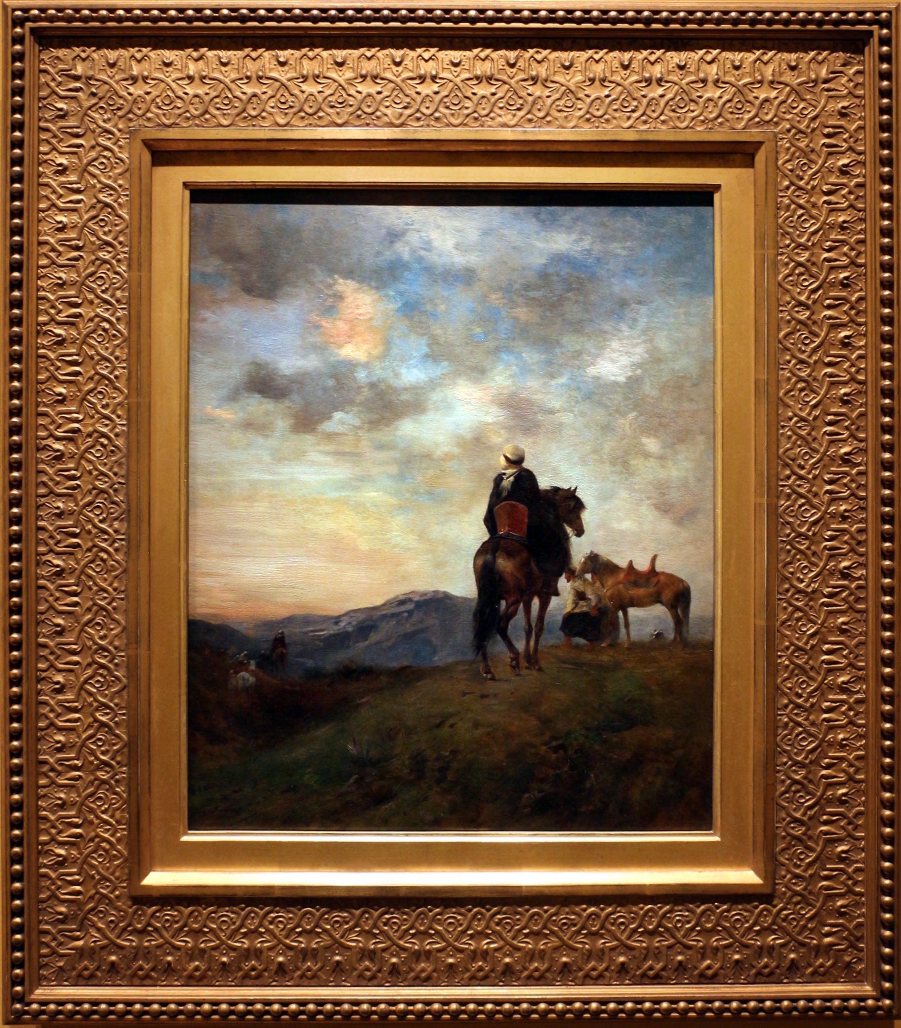 Cavaliers Arabes en observations dans la montagne - Eugène Fromentin