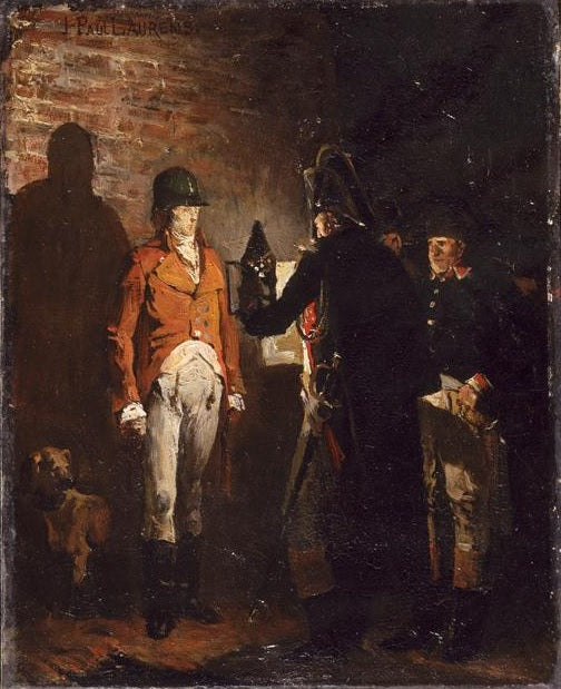 Le duc d'Enghien dans les fosses de Vincennes - Jean-Paul Laurens