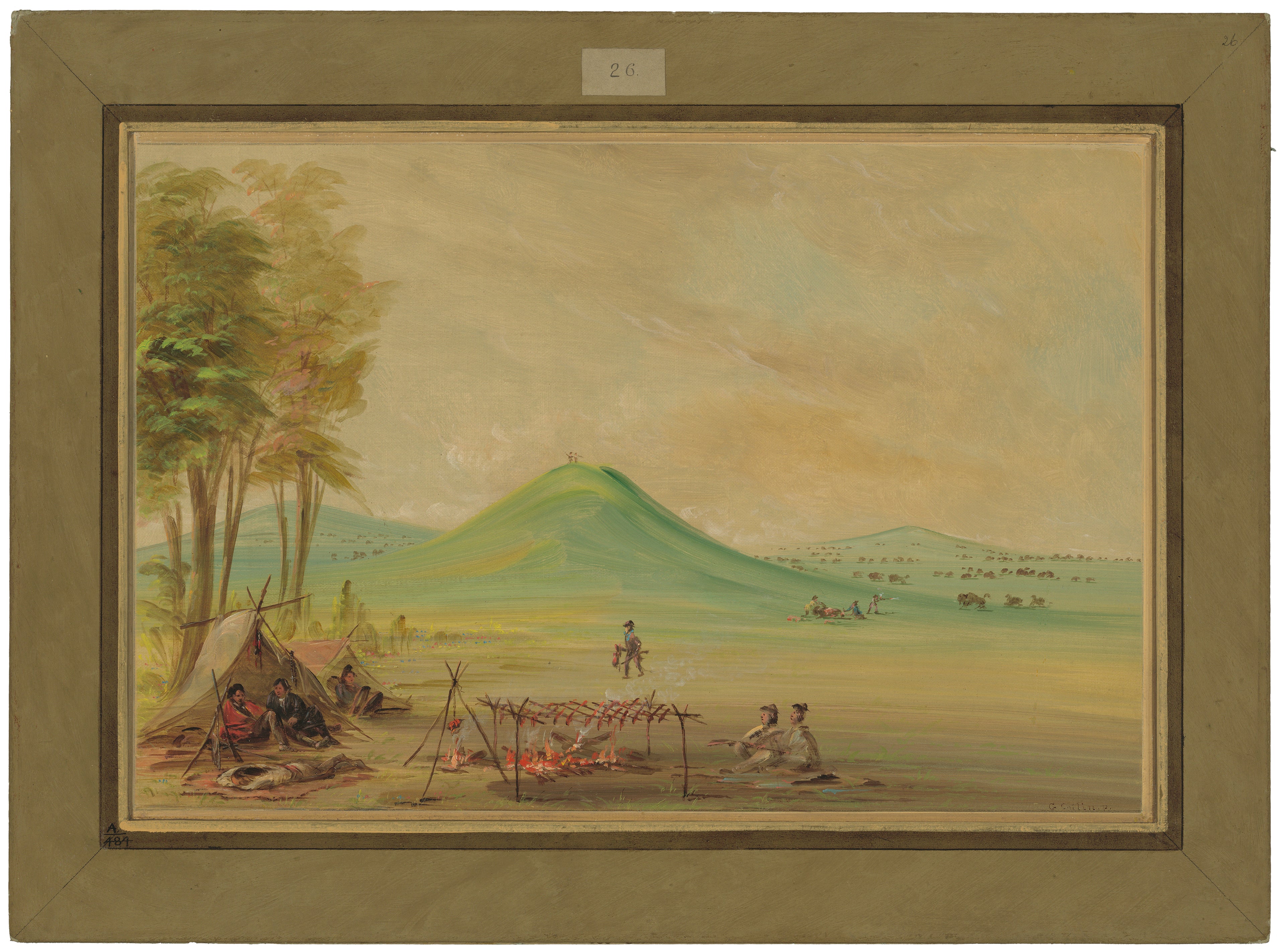Expédition campée dans une prairie du Texas. Avril 1686 - George Catlin