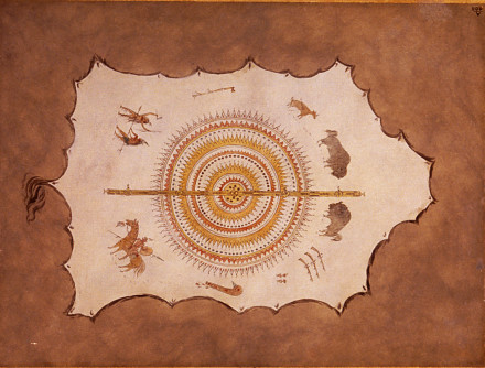 Fac-similé d'une robe mandan - George Catlin