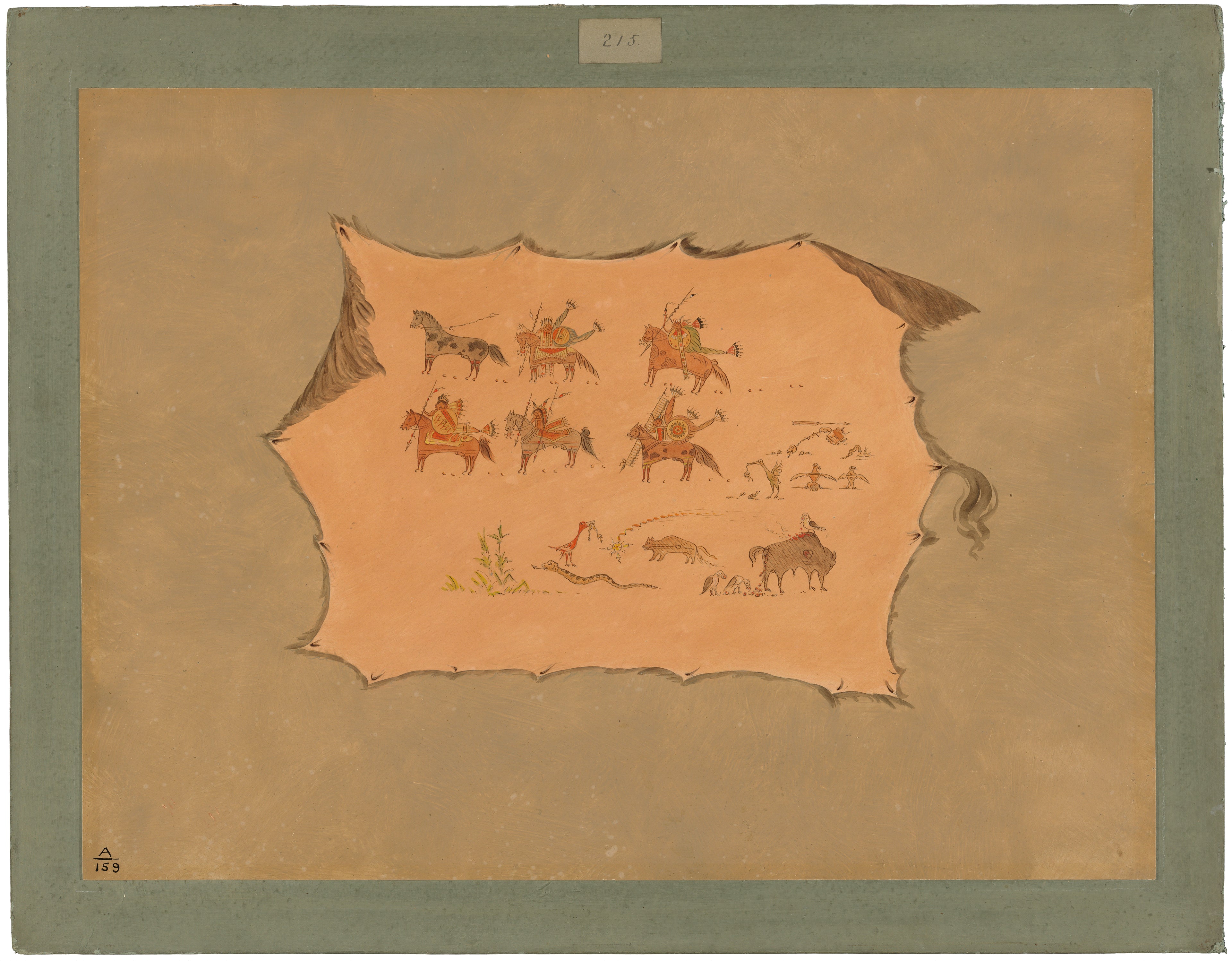 Fac-similé d'une robe de médecin Pawnee - George Catlin