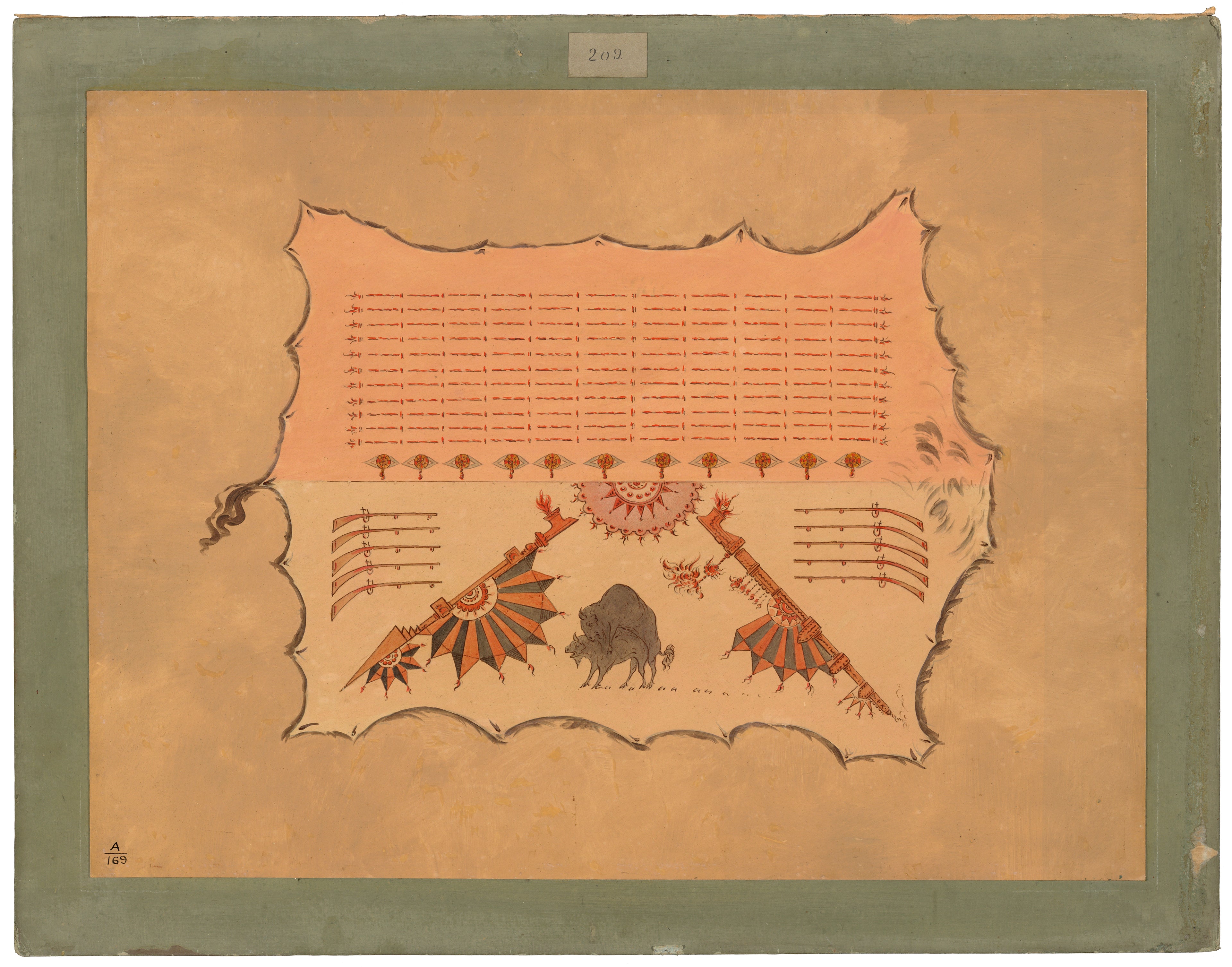 Fac-similé d'une robe d'Omaha - George Catlin