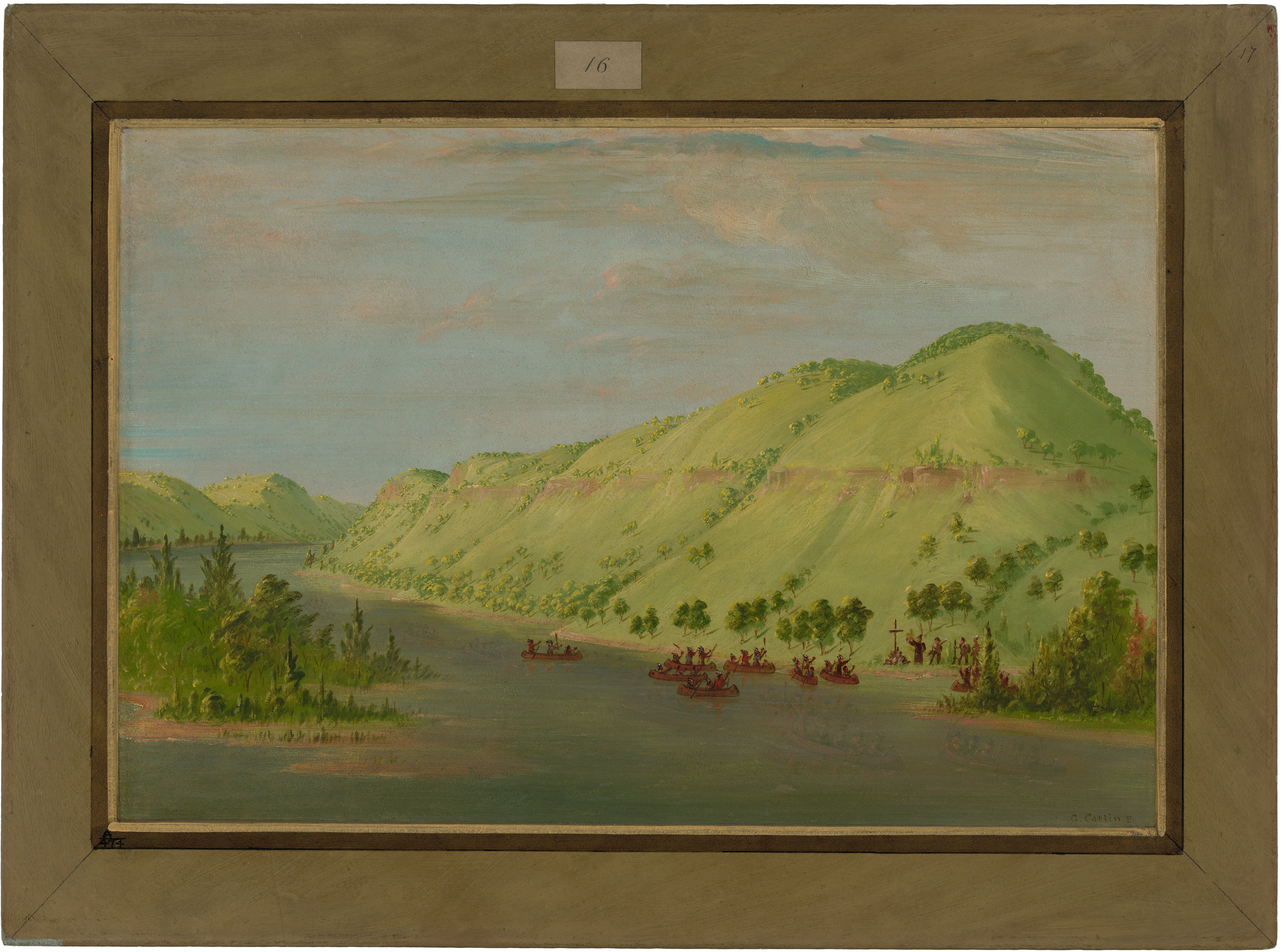 Le père Hennepin quitte le Mississippi pour rejoindre La Salle. 8 mai 1680 - George Catlin