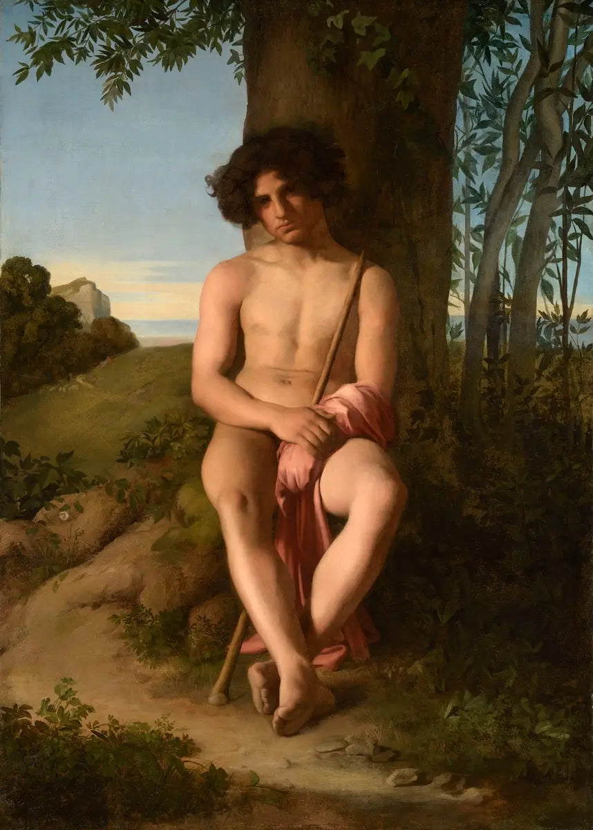 Jeune Berger assis - Hippolyte Flandrin - Alpha Reproduction