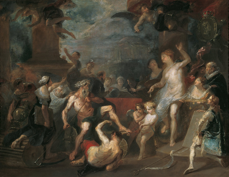 Allegorie auf eine Preisverteilung an der Wiener Akademie - Franz Anton Maulbertsch