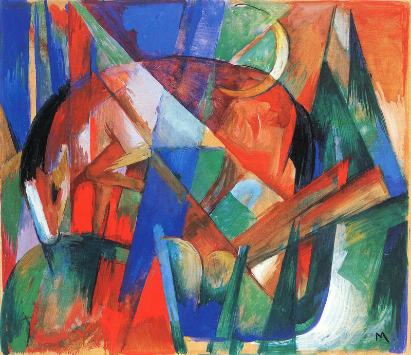 สัตว์ในตำนาน II (ม้า) - Franz Marc