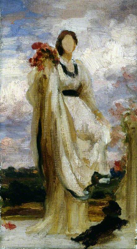 Croquis en couleur pour « Comtesse Brownlow » - Frederic Leighton