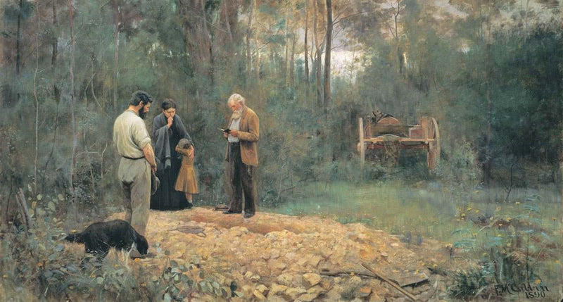 Enterrement dans le bush - Frederick McCubbin