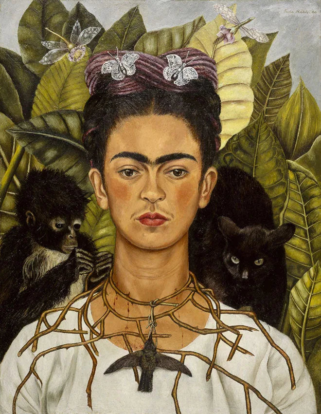 Autoportrait au collier d'épines et colibri - Frida Kahlo