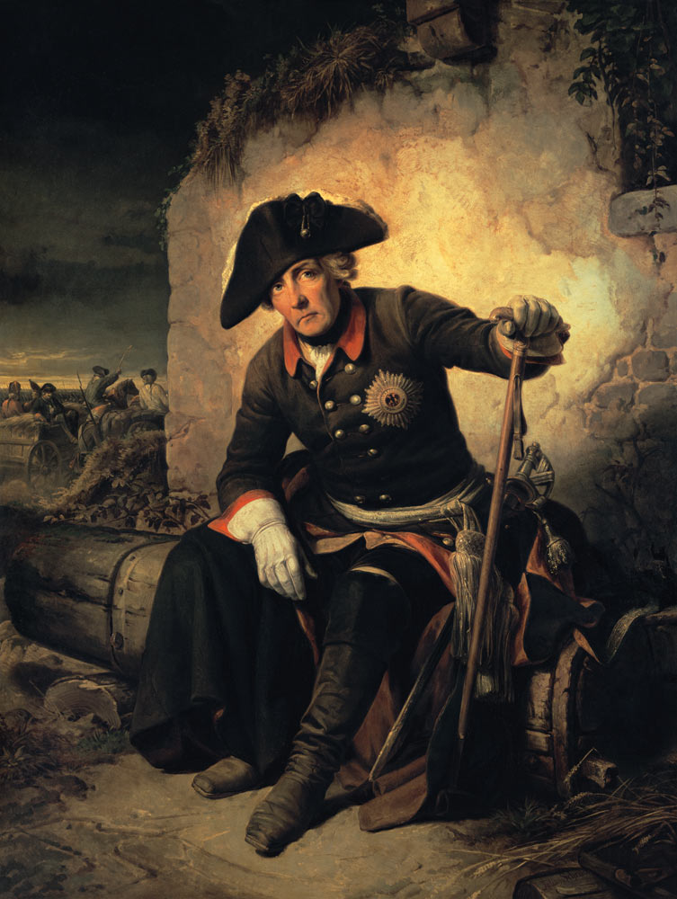 Friedrich II หลังจากการต่อสู้ที่ Kolin - Julius Schrader