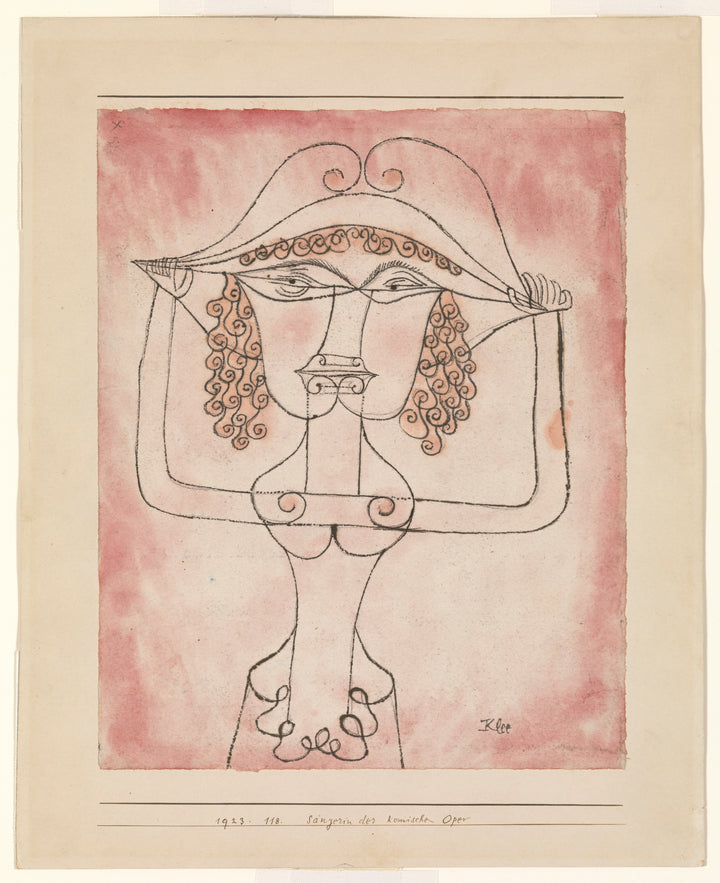 Chanteuse de l'Opéra comique - Paul Klee