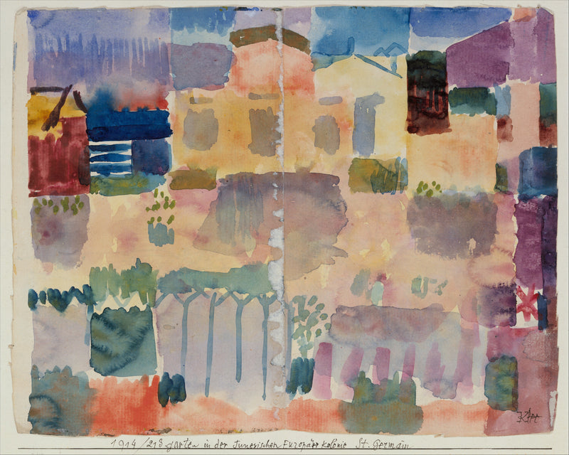 Garden in St. Germain, The European Quarter Near Tunis - Paul Klee