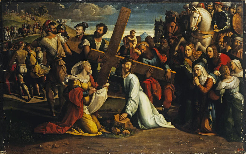 Le port de la croix - Benvenuto Tisi