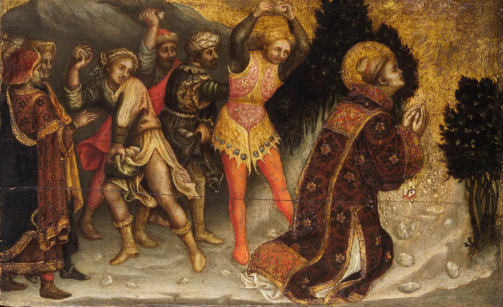 Lapidation de saint Étienne - Gentile da Fabriano - Alpha Reproduction