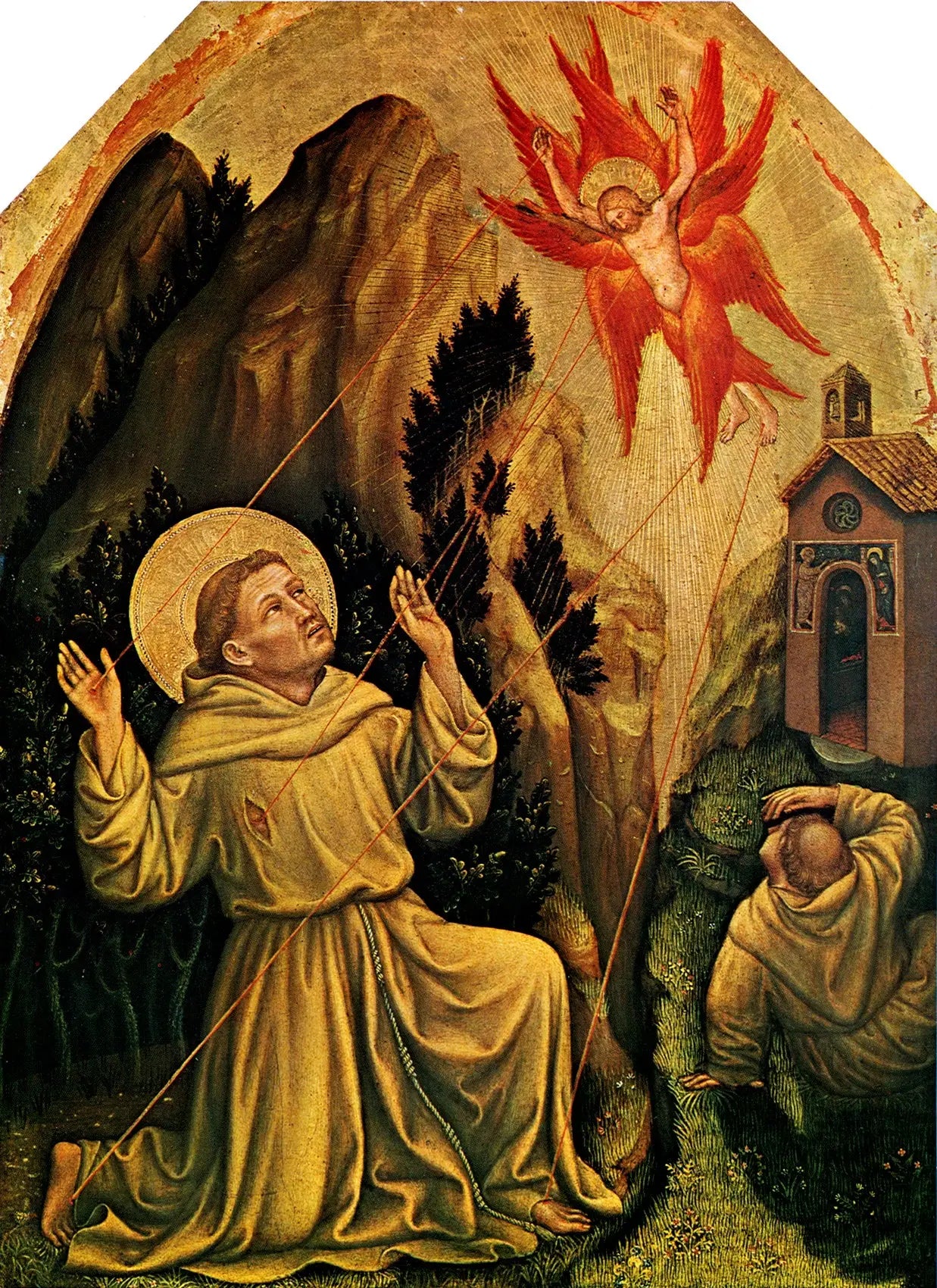 La Stigmatisation de saint François - Gentile da Fabriano - Alpha Reproduction