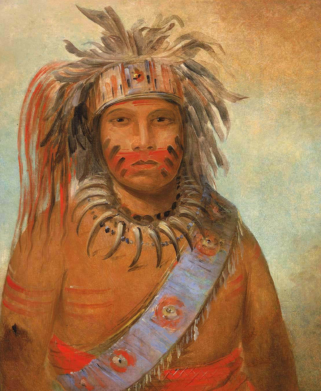 Au-nim-muck-kwa-um, oiseau de la tempête - George Catlin