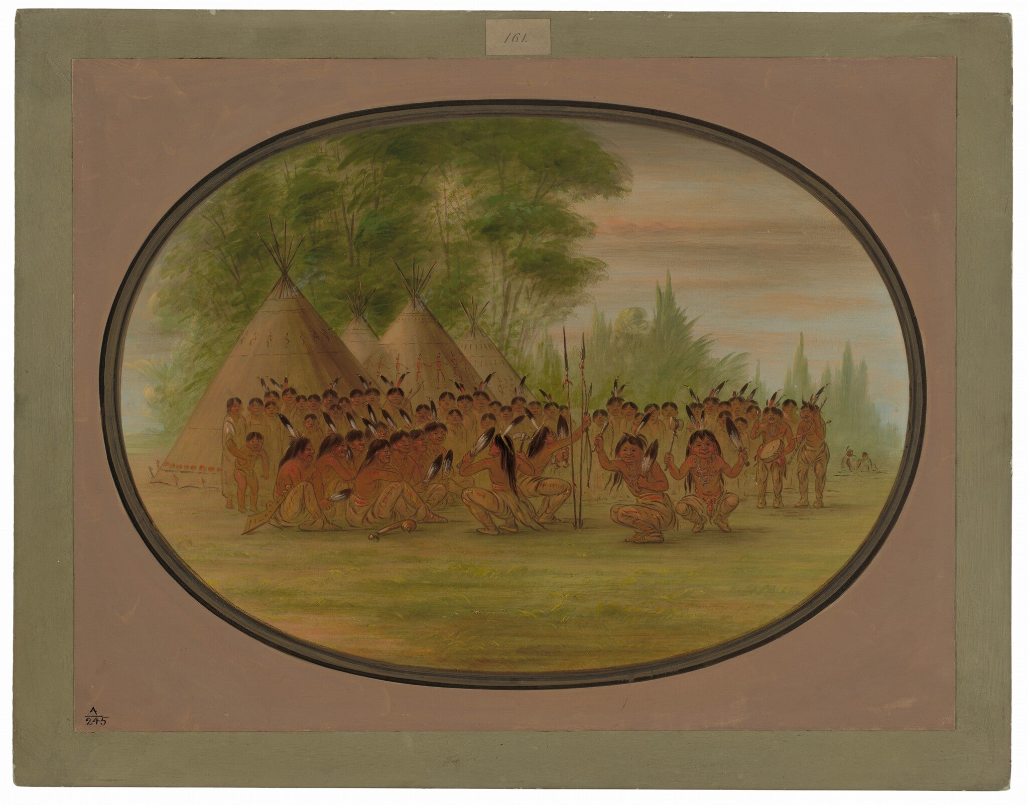 Danse de l'aigle - Choctaw - George Catlin