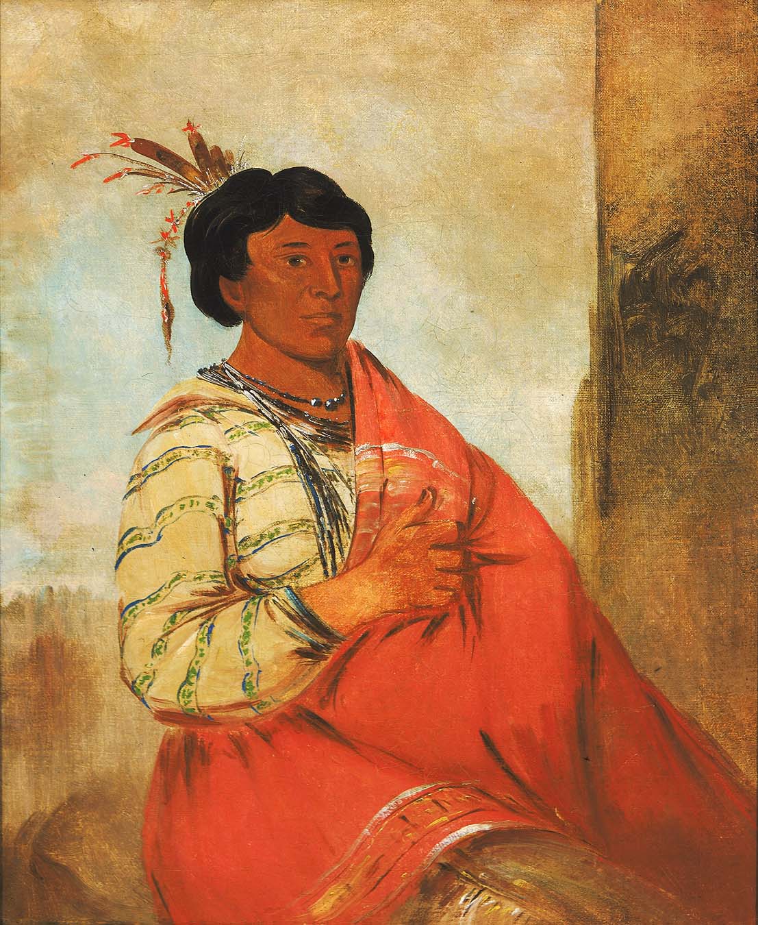 Gaw-záw-que-dung, Celui qui salue - George Catlin