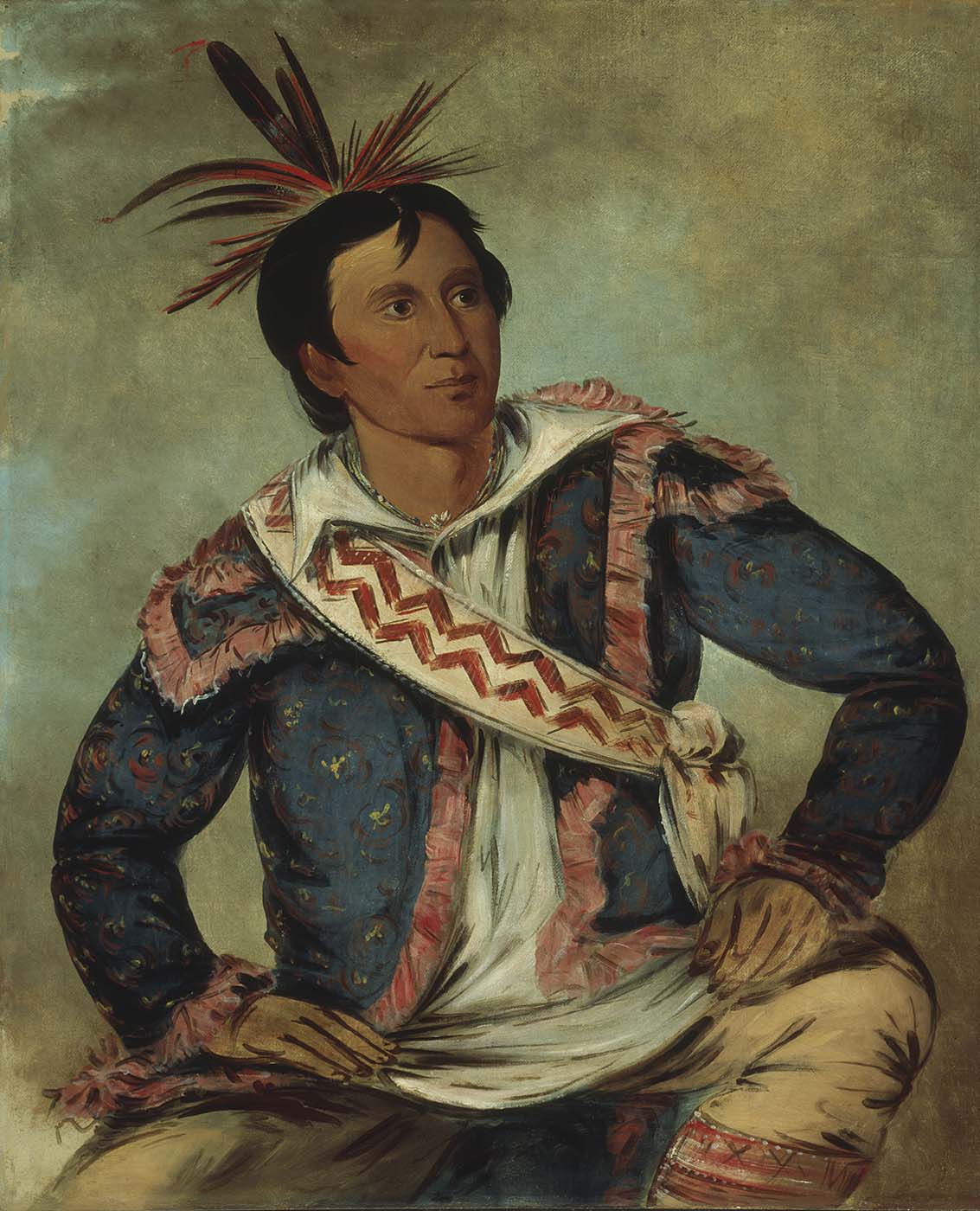 Há-tchoo-túc-knee, tortue serpentine, une métisse - George Catlin