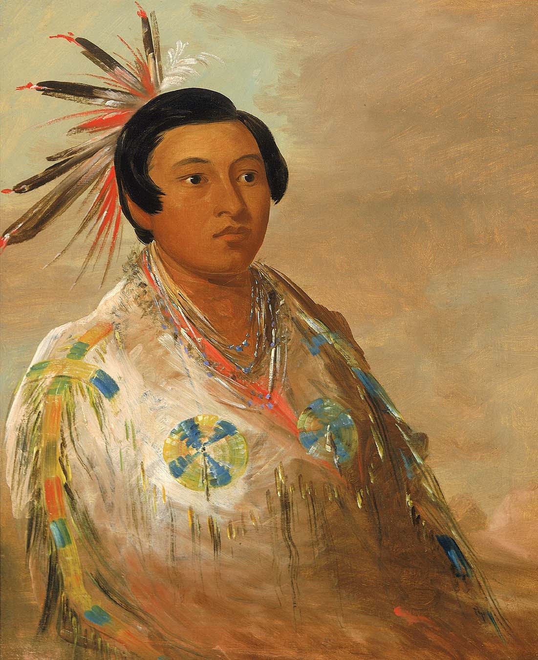 Hee-doh'ge-ats, un jeune homme - George Catlin