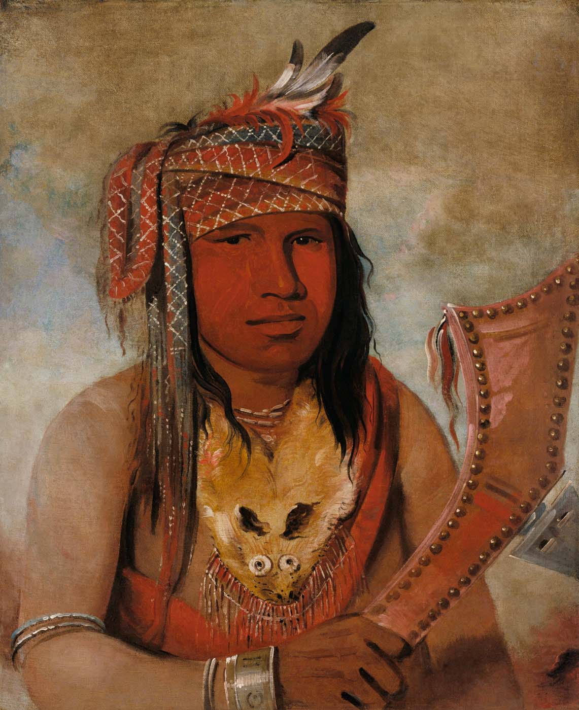 Je-suis-quelque-chose-dick, Caribou mâle, un brave - George Catlin