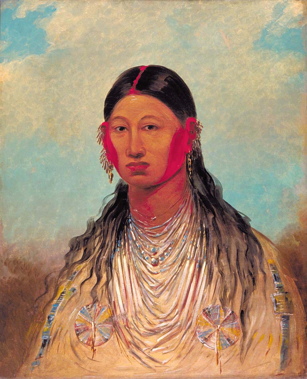 Koon-za-ya-me, Aigle de guerre femelle - George Catlin