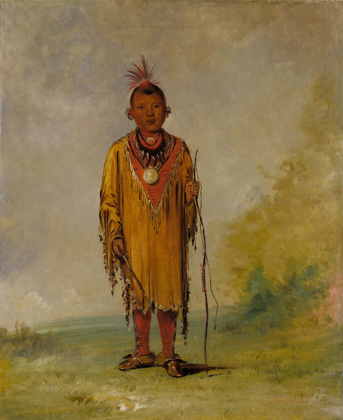 Me-sóu-wahk, Poil de cerf, Fils préféré de Kee-o-kúk - George Catlin