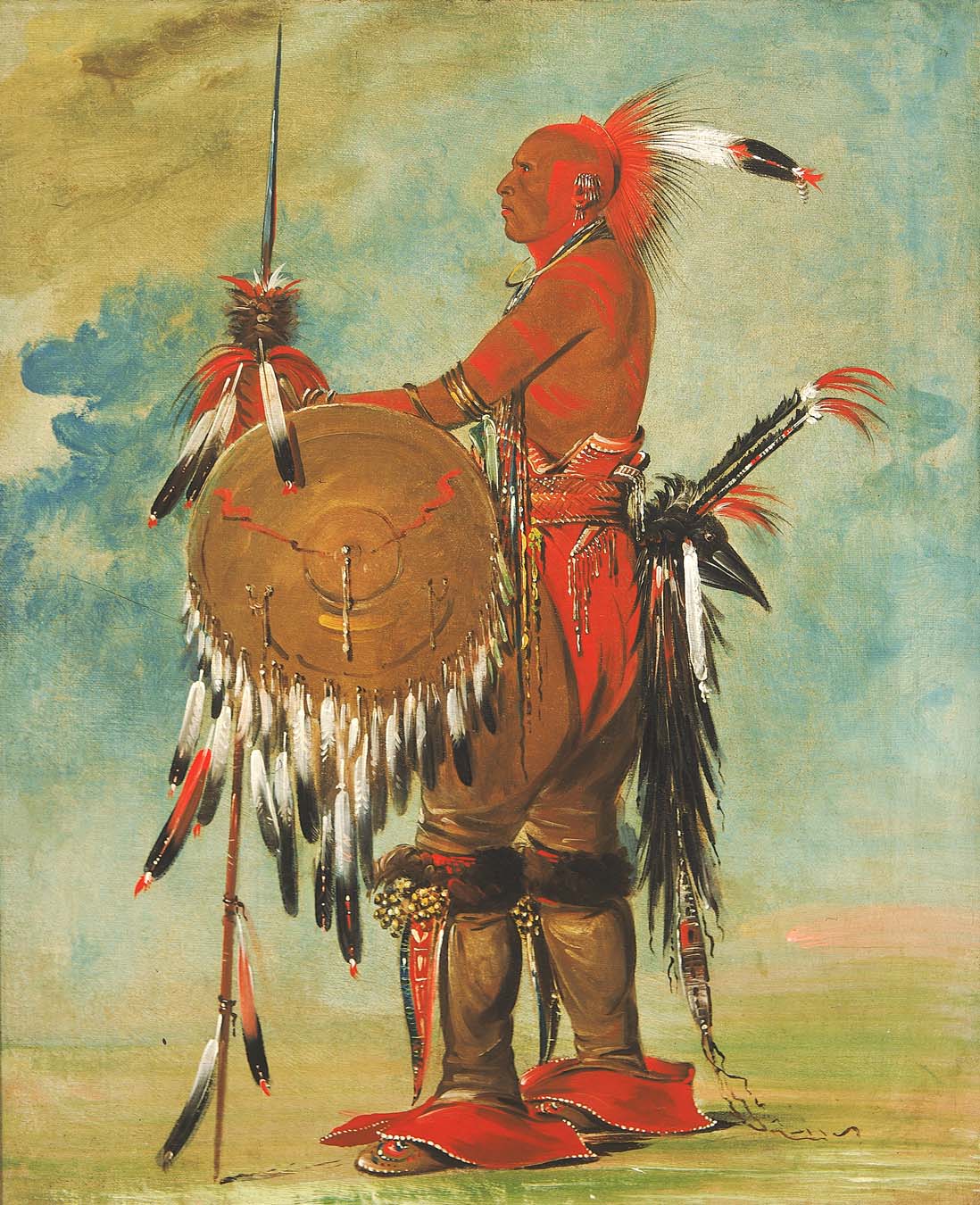 Wáh-pa-ko-lás-kuk, la piste de l'ours - George Catlin