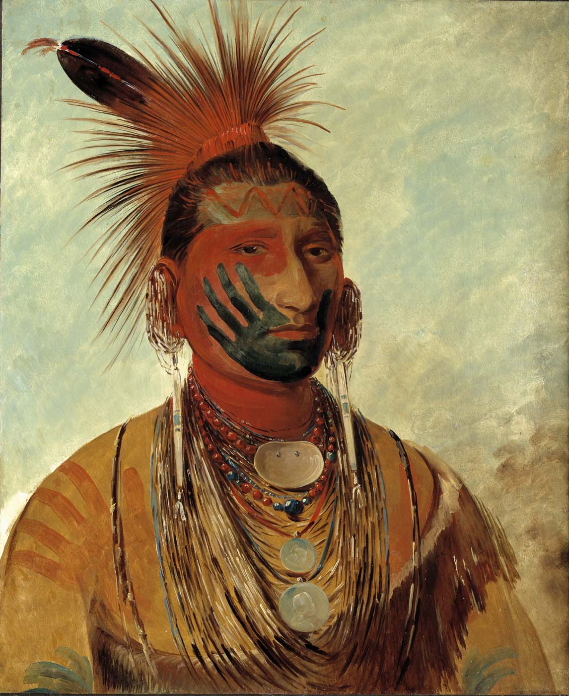 Wash-ka-mon-ya, Fast Dancer, un guerrier - George Catlin