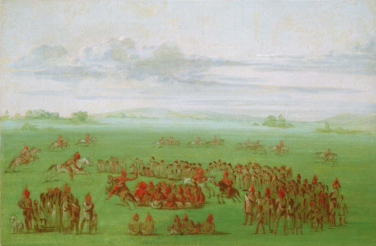 « Fumer les chevaux », une coutume curieuse des Sauk et des Fox - George Catlin