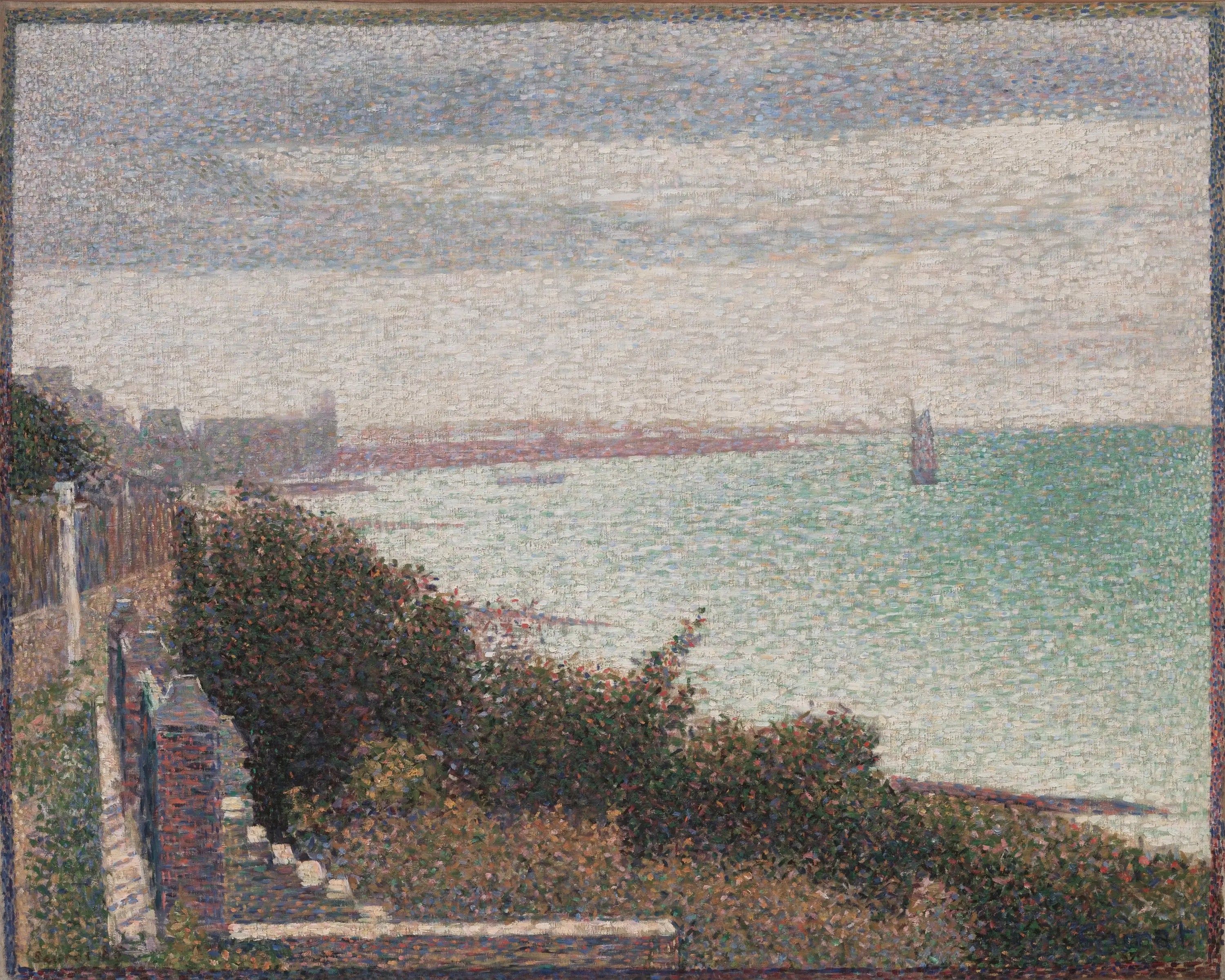 Reproduction du tableau « Grandcamp, un soir - Georges Seurat » par Alpha Reproduction en peinture à l’huile