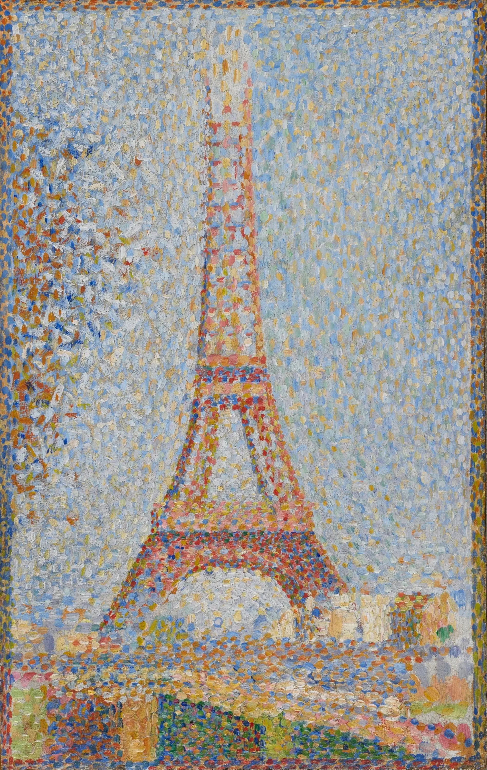 Reproduction du tableau « La Tour Eiffel - Georges Seurat » par Alpha Reproduction en peinture à l’huile