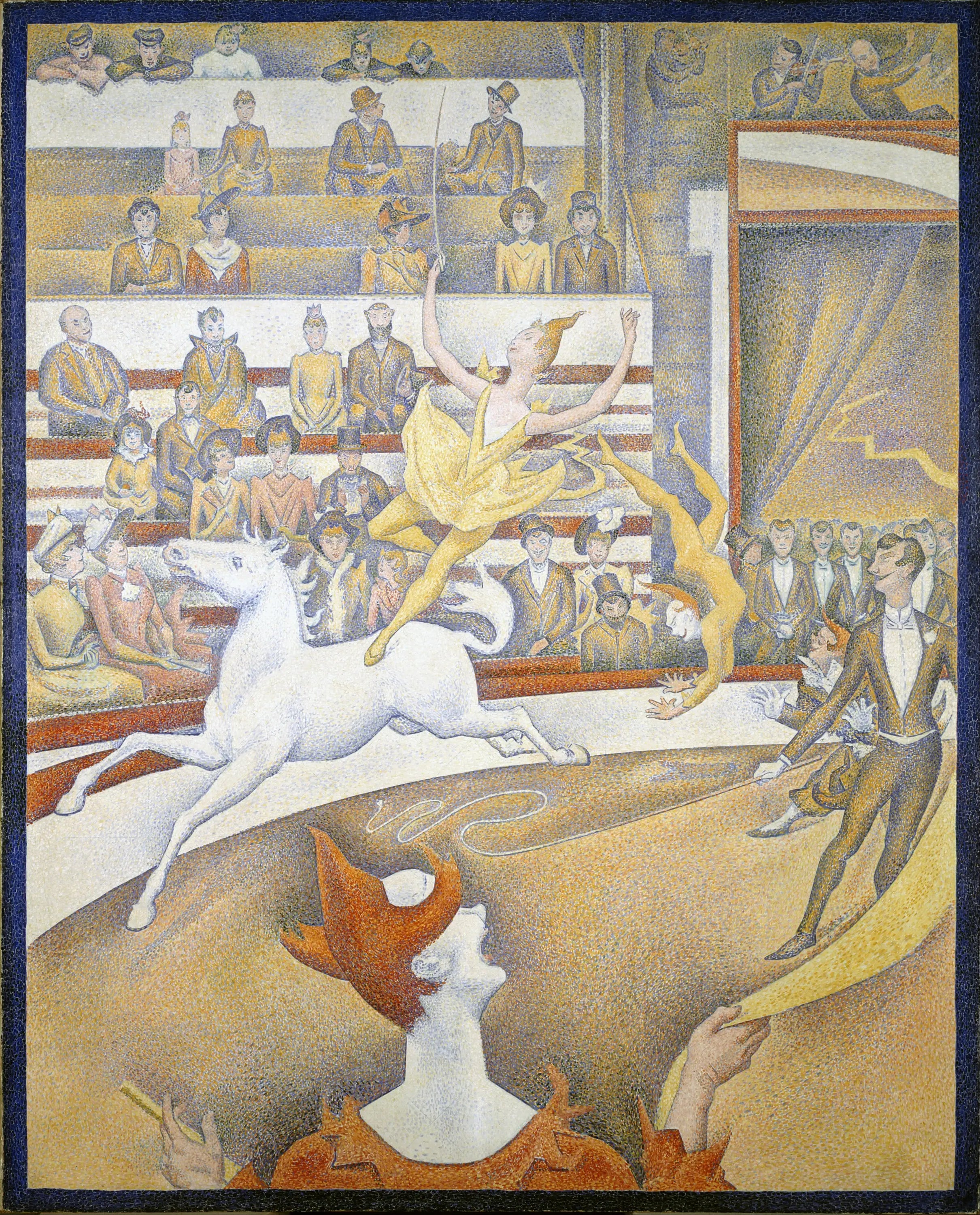 Reproduction du tableau « Le Cirque - Georges Seurat » par Alpha Reproduction en peinture à l’huile