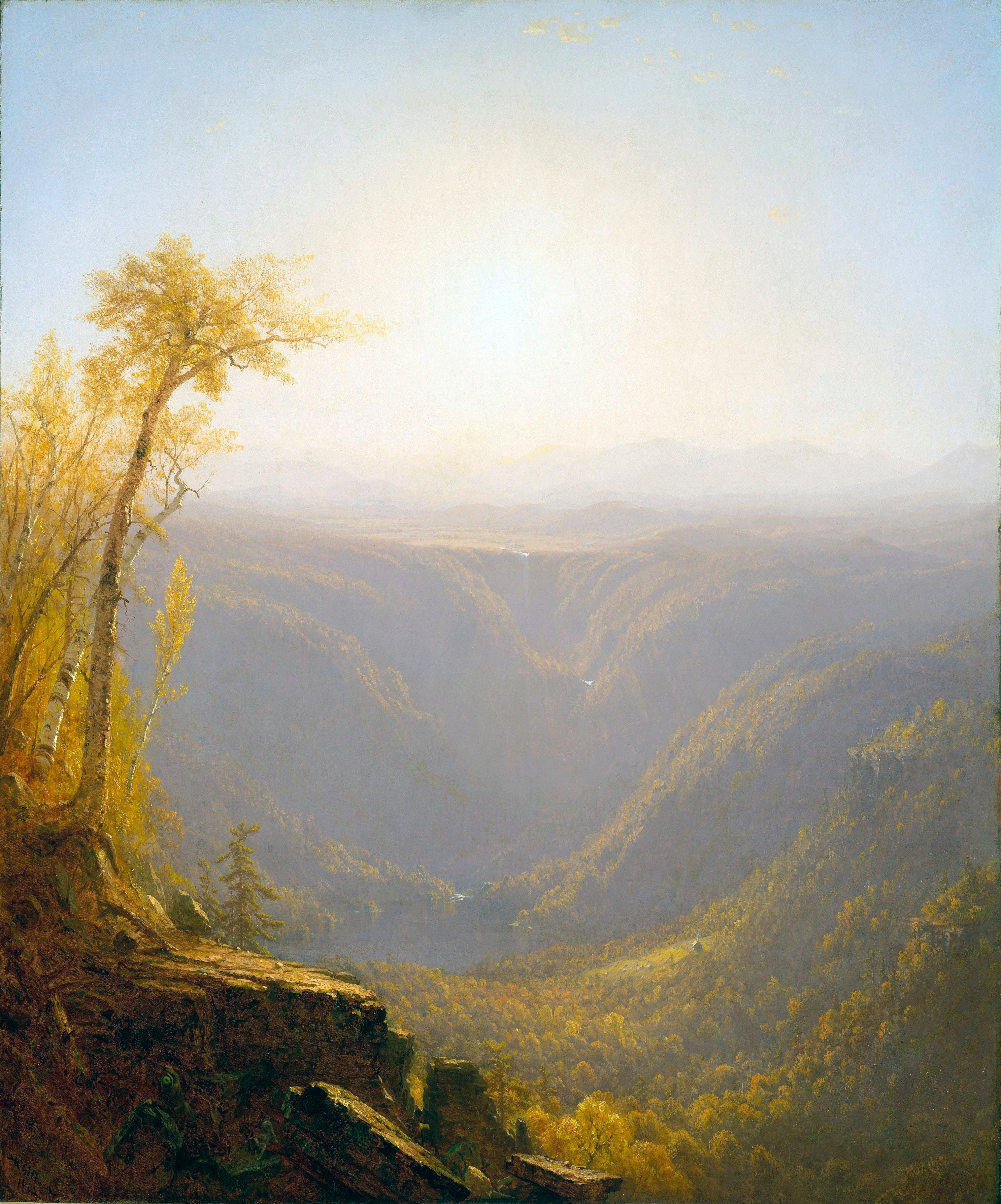 Une gorge dans les montagnes (girofle de Kauterskill) - Sanford Robinson Gifford