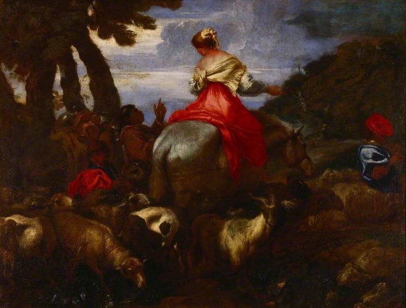 Rebecca guidée par le serviteur d'Abraham - Giovanni Benedetto Castiglione