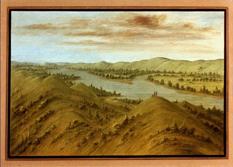 Grassy Bluffs, Haut-Missouri - George Catlin