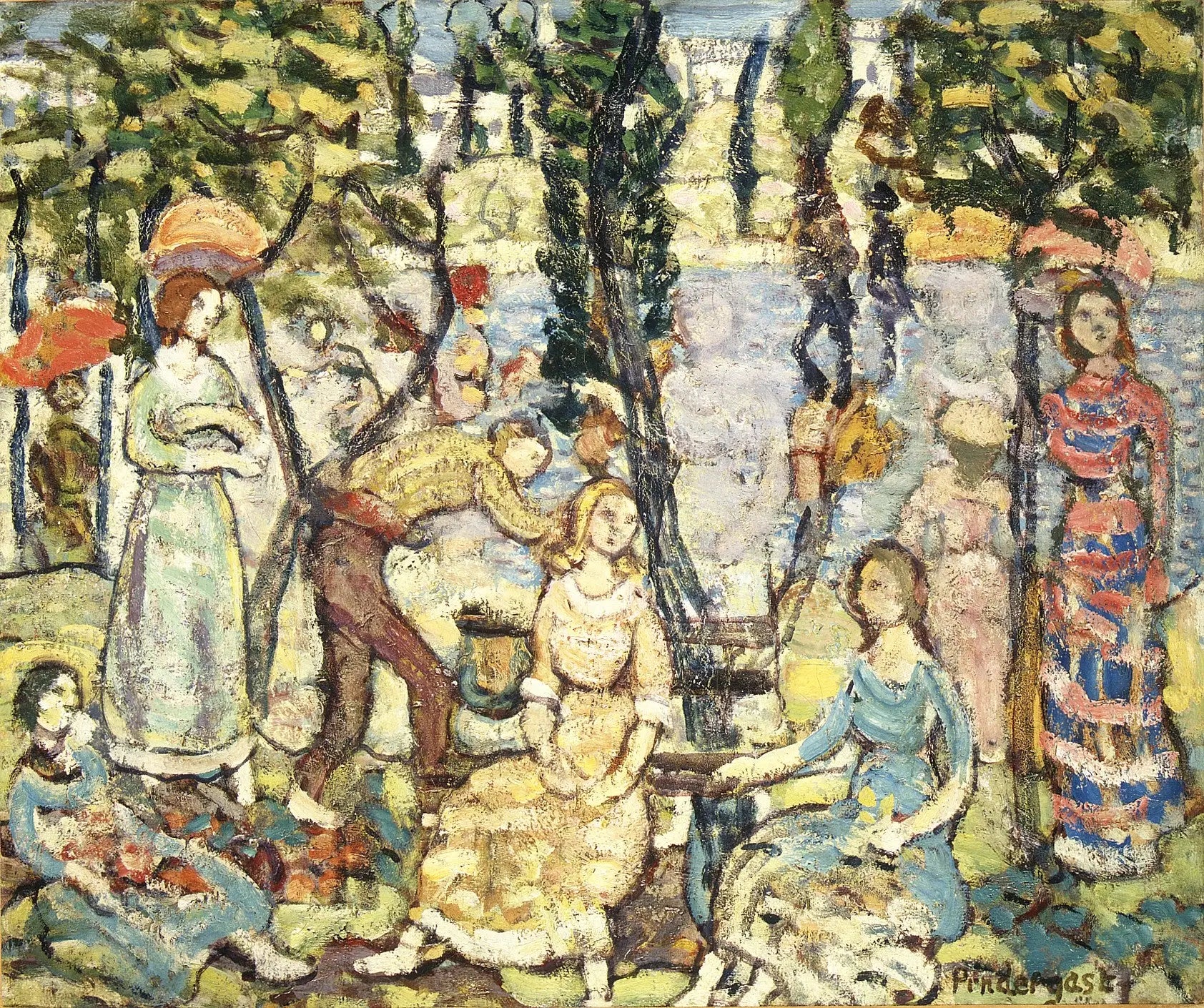 Groupe de figures - Maurice Prendergast - Alpha Reproduction