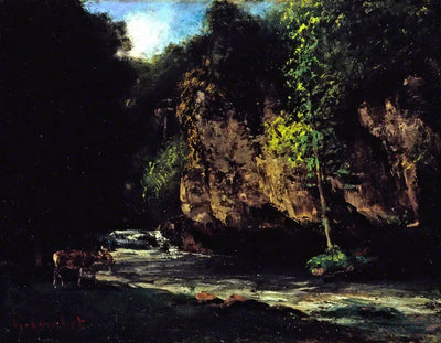 Le ruisseau - Gustave Courbet - Alpha Reproduction