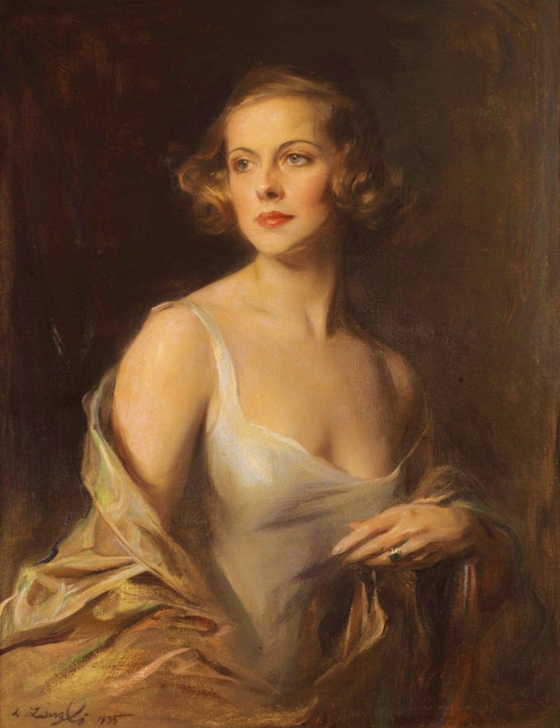 Portrait d'Hélène Charlotte de Berquely-Richards (1908-2004) - Philip de László