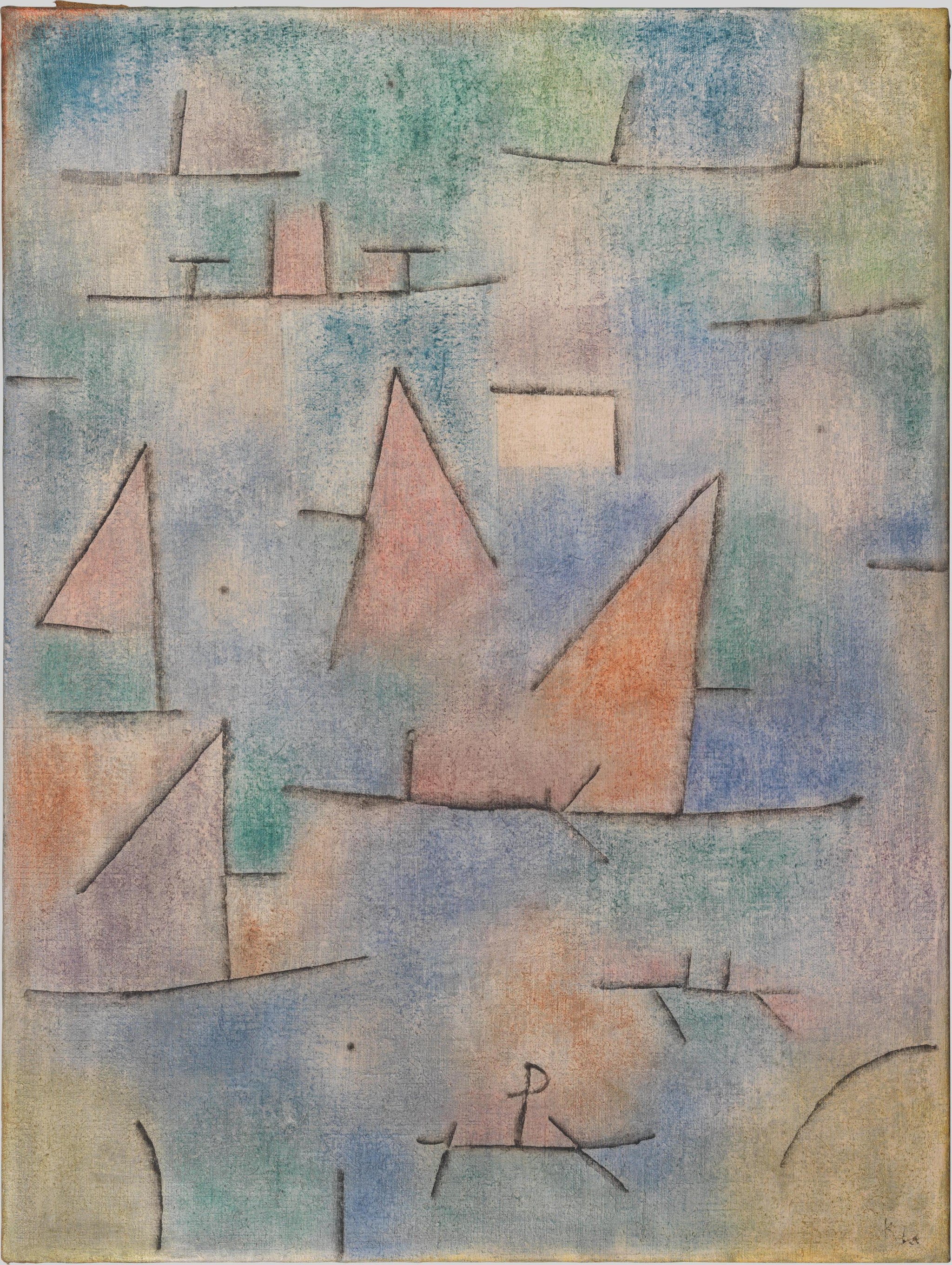 Port et voiliers — Paul Klee