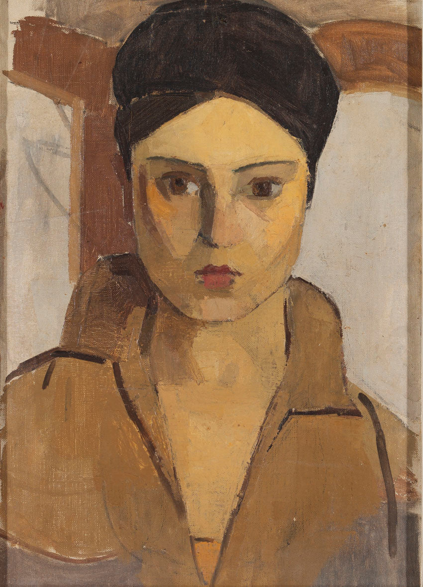 Autoportrait — Hale Asaf, années 1920, huile sur toile