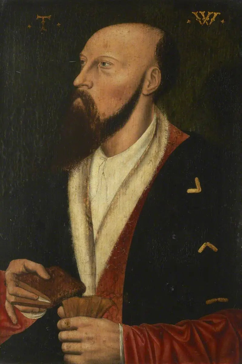 Portrait of a Gentleman (reputedly Sir Thomas Wyatt 1503–1542) - Hans Holbein le Jeune - Alpha Reproduction