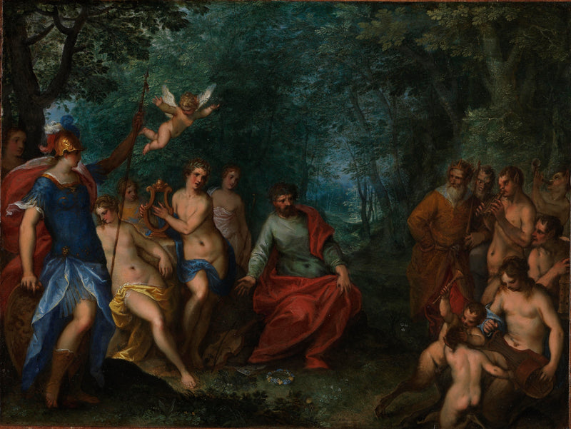 Le combat d'Apollon et de Pan - Jan Brueghel l'Ancien