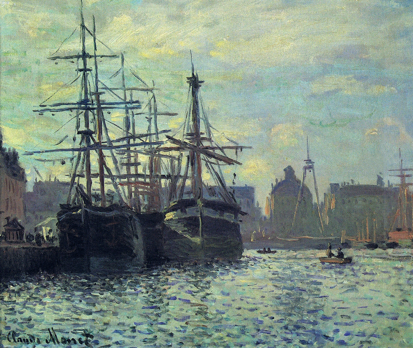 🎨 บาสซินดูคอมเมิร์ซ, เลออาฟร์ – โคล้ด โมเนต์ (1874)
