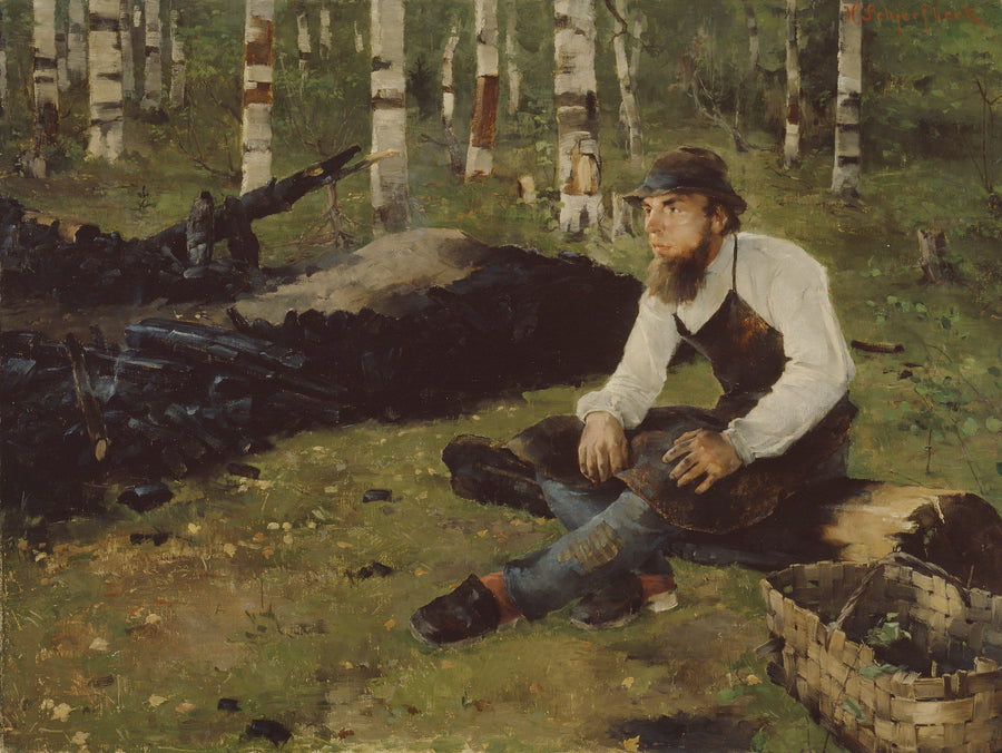 Charcoal Burner (1882) - Helene Schjerfbeck